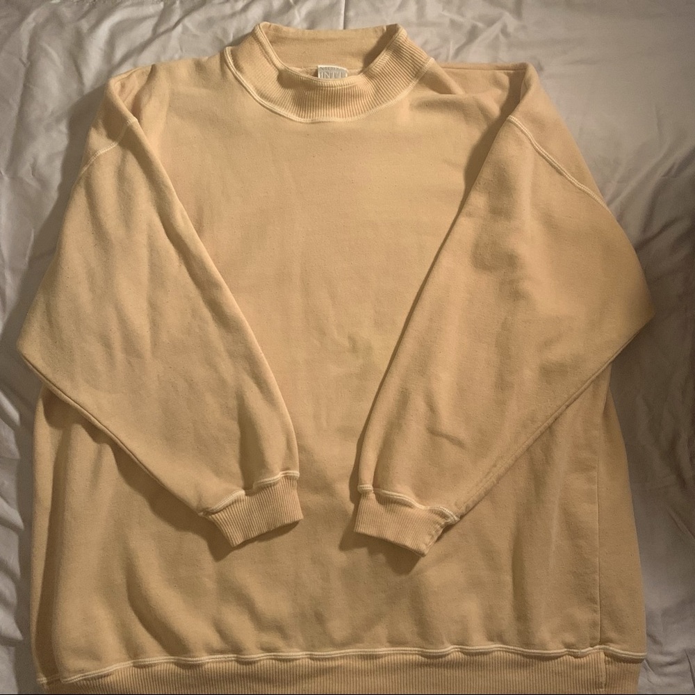 Oversized Women’s Sweatshirt PALE YELLOW size XL